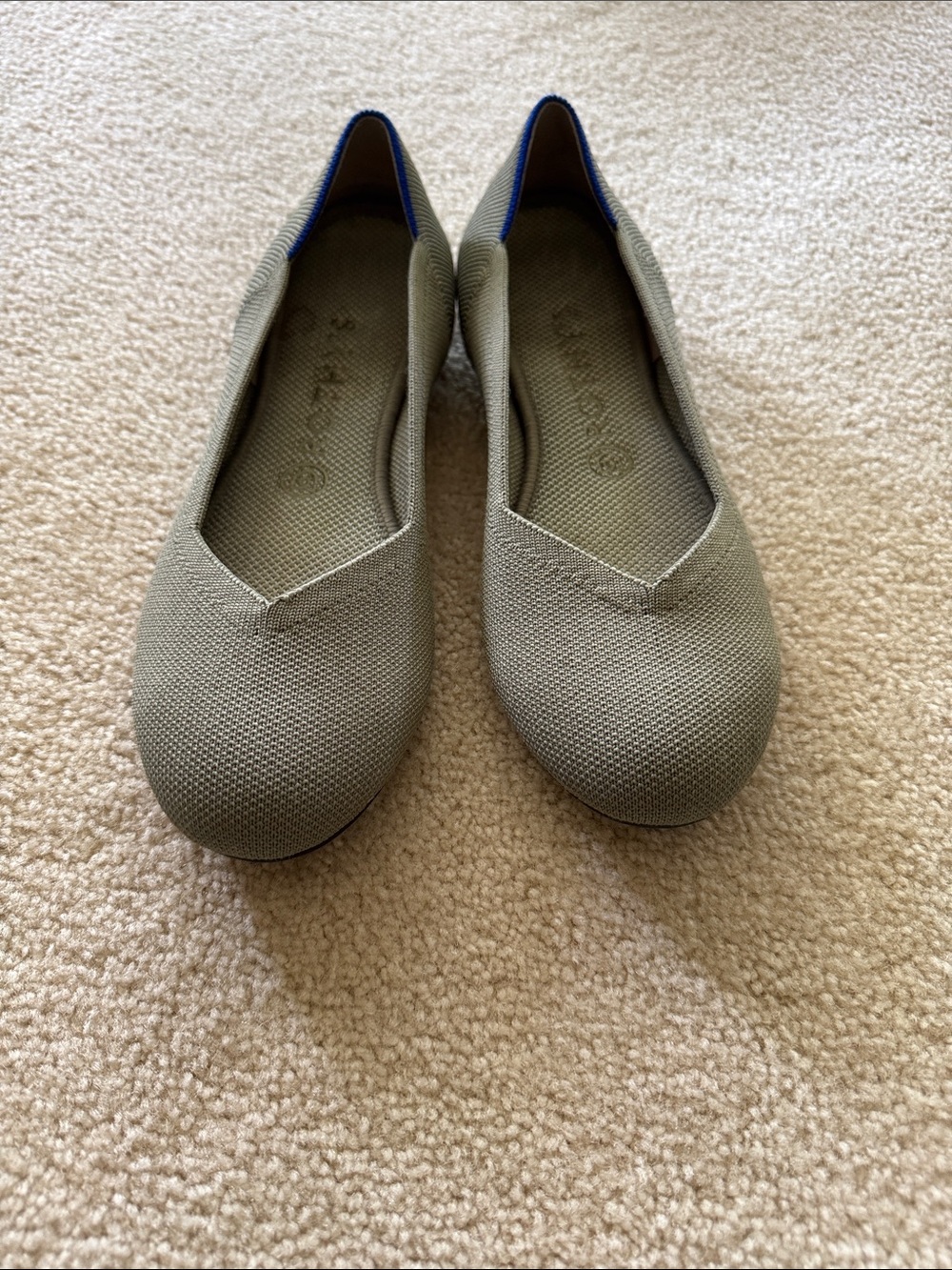 Rothy’s Knit Ballet Flats - Olive Green - Sz 8 1/2M